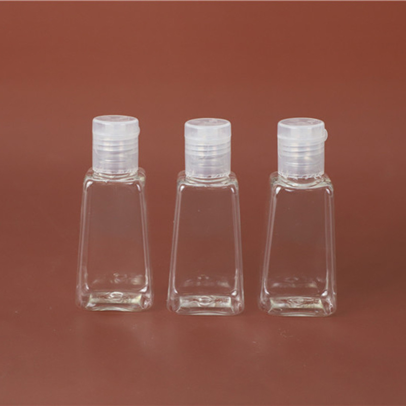 厂家直供现货包材分装瓶50ml瓶子一次性沐浴露瓶黑色翻盖包装定制