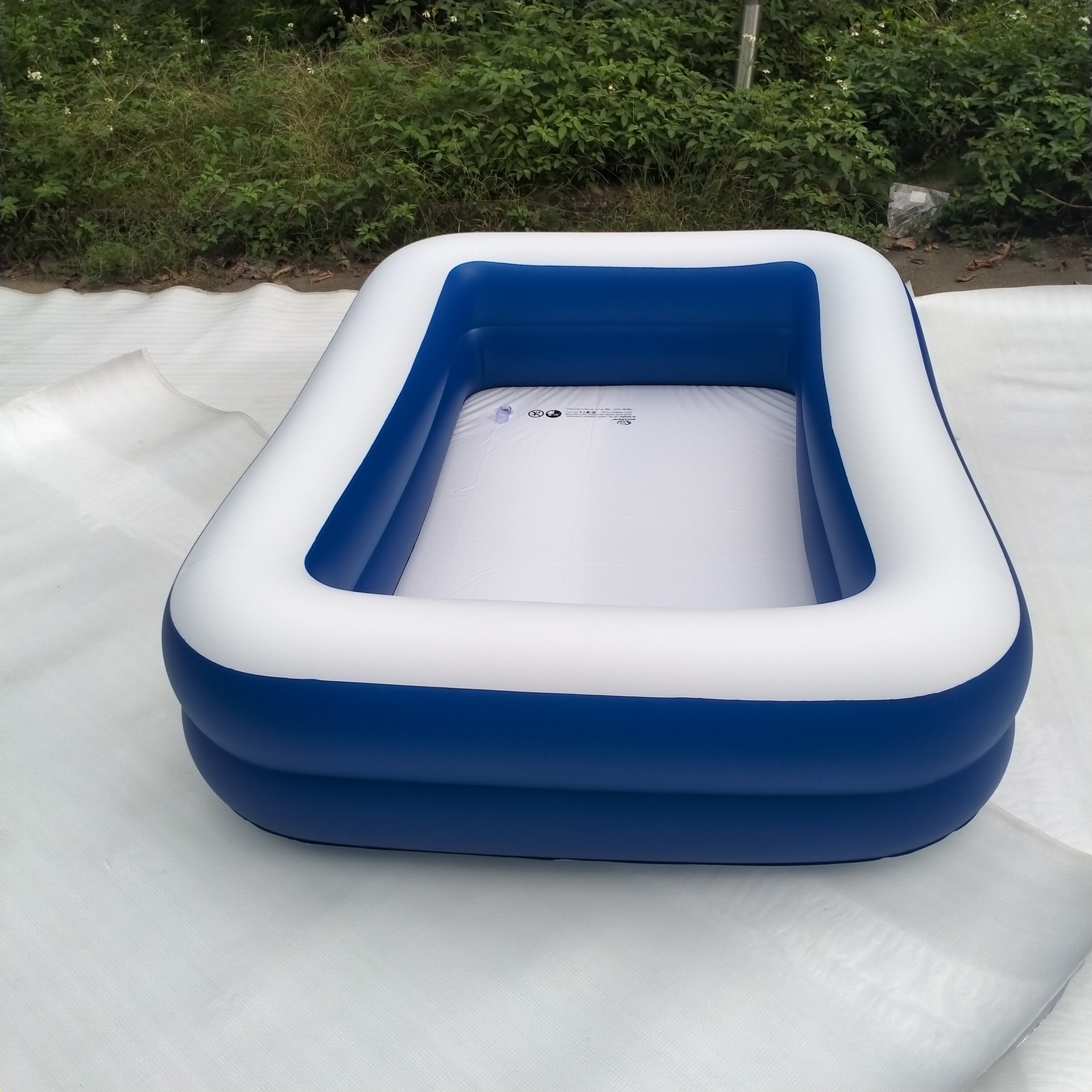 印花充气三层游泳池 儿童pvc水池3米游泳池305cm充气水池