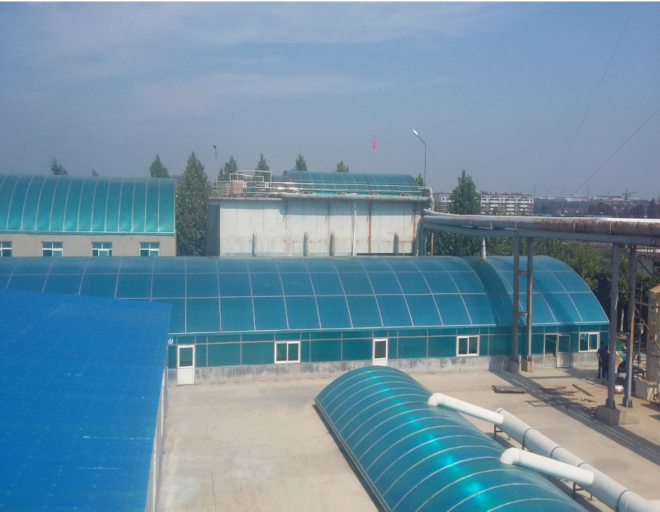 4mm耐力板生化池污水池净水池顶盖设备加罩密封罩集气罩顶棚盖板