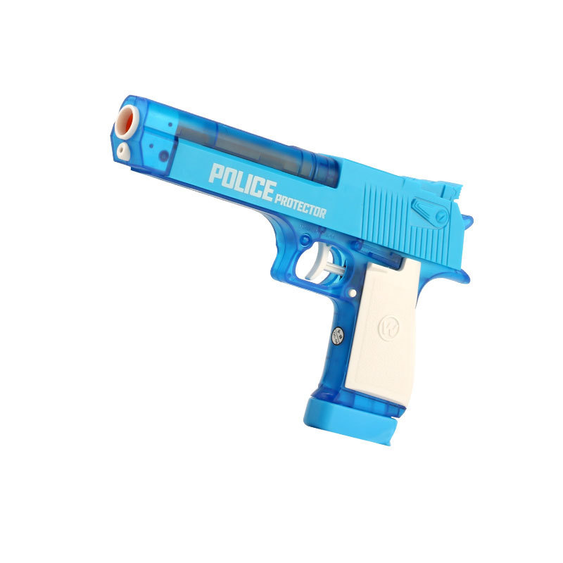 Hot Sale Children's Toy Gun Suit Soft Bullet Water Gun Bullet Police Simulation Revolver Stall Toy Wholesale