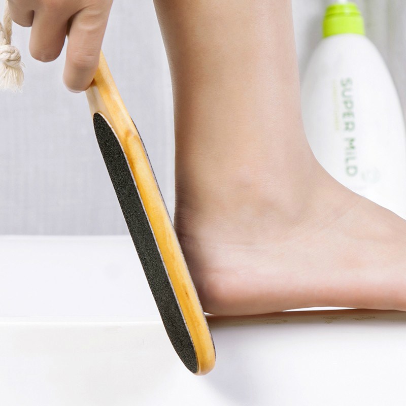 厂家直销家用木柄足部磨脚器砂纸脚板锉磨脚石去死皮修脚工具套装