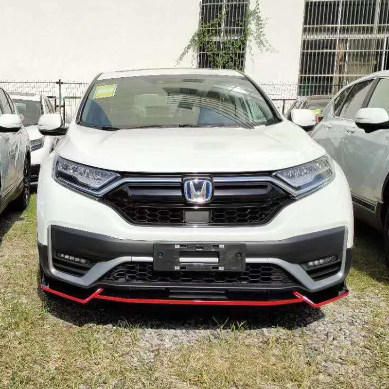 适用于2021款本田crv改装前铲子防撞胶条本田crv专用前唇装饰包围