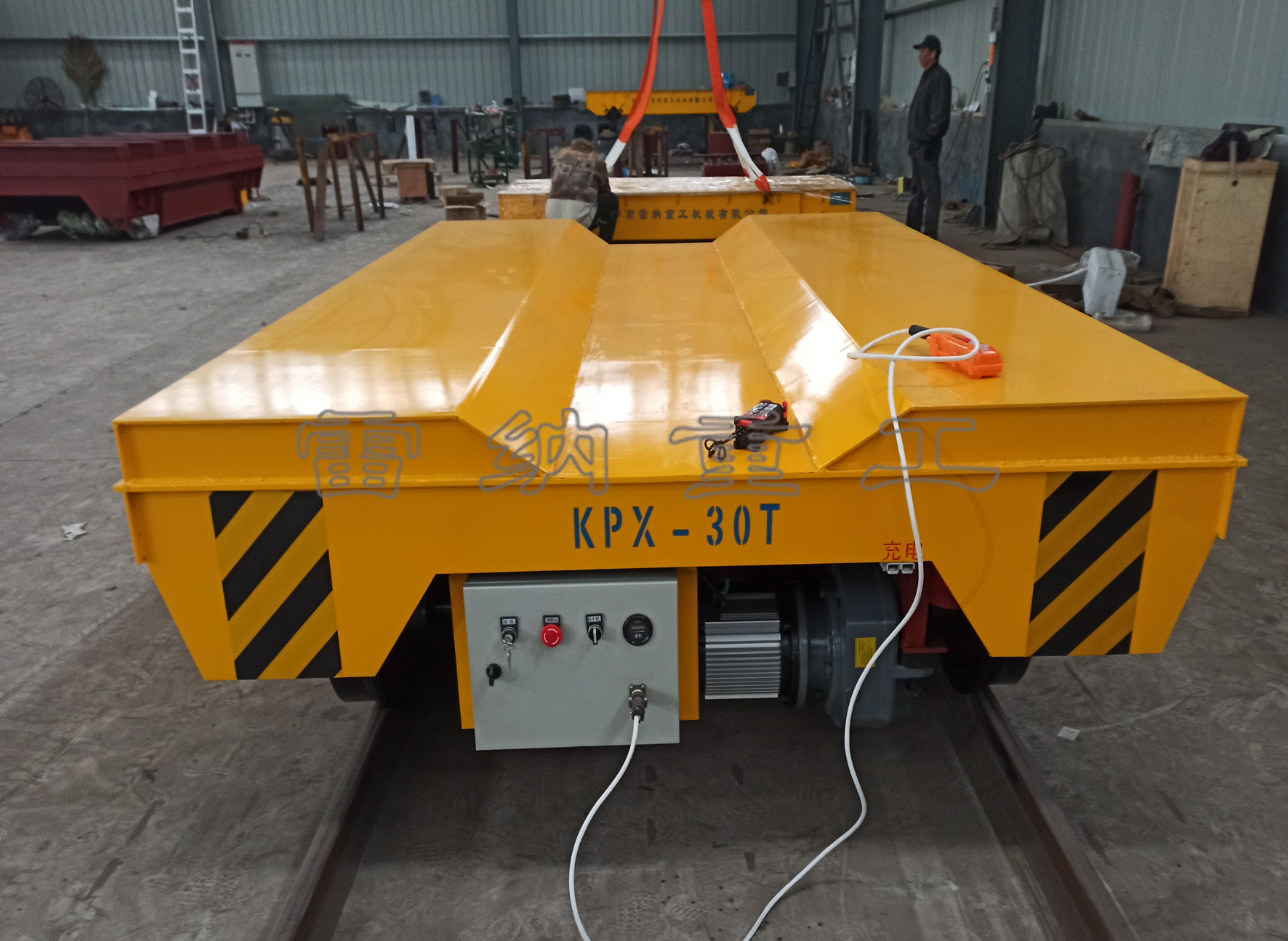 车间物料运输蓄电池轨道电动平车 地轨转运模具输送轨道搬运车