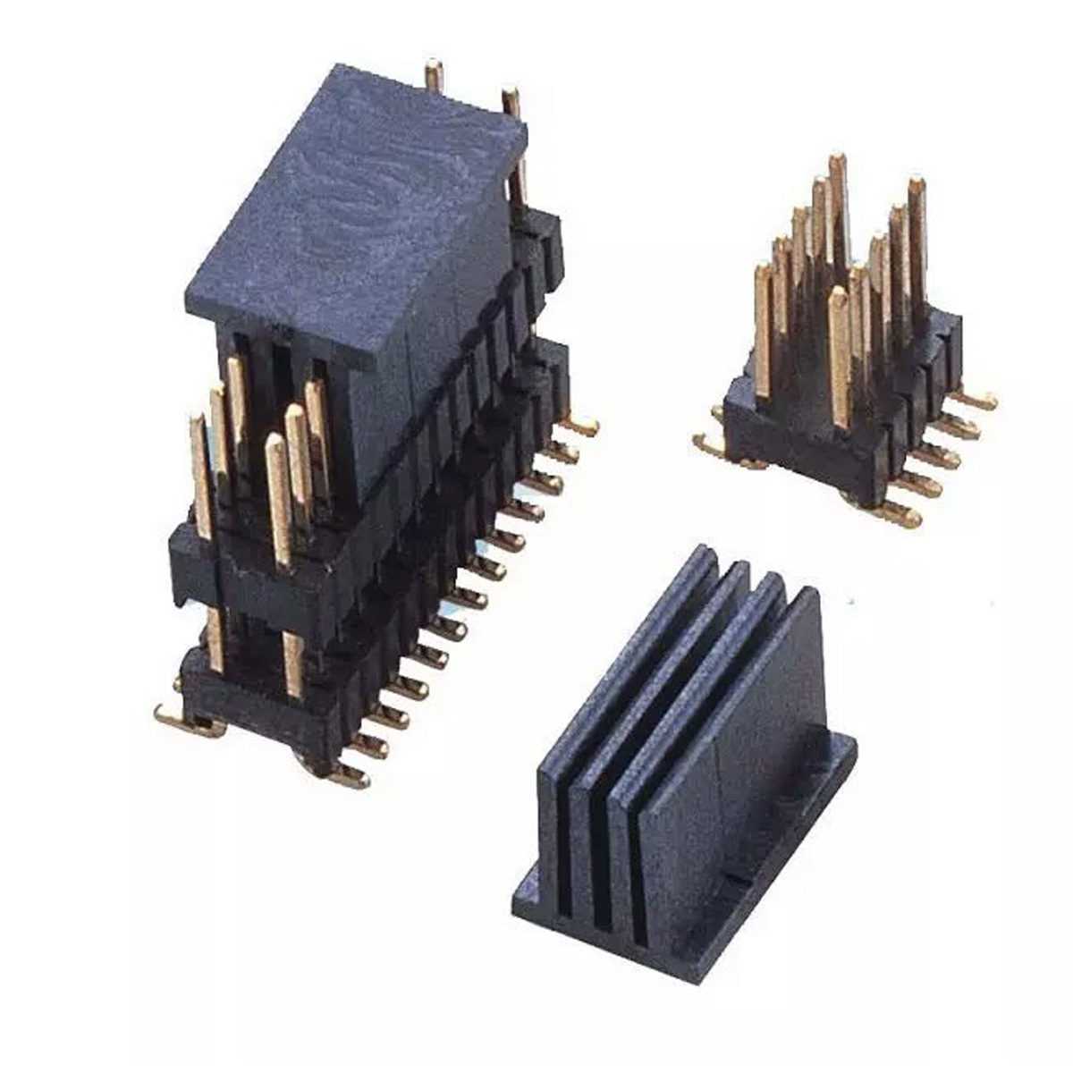 27mm双排带夹持盖载带排针母母座smt贴片塑高h2.0 4.