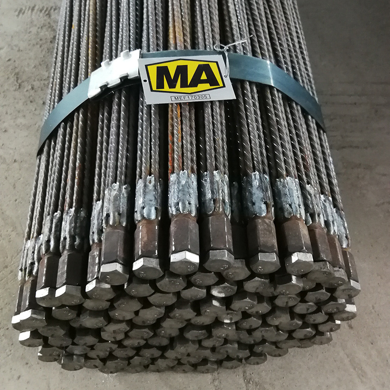 中空注浆矿用锚索 煤矿矿山软岩井下隧道支护自进式中空注浆锚索