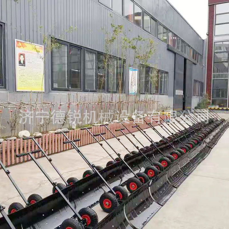 铁制小型推雪铲 省力清雪车冷轧钢板人工手动轮式推雪车
