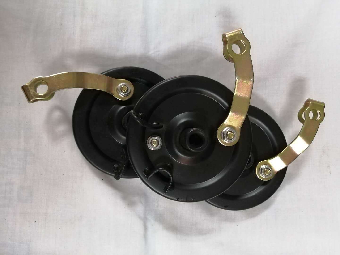 厂家直销电动车前鼓刹 80全铁总成前刹车鼓电动车总成闸