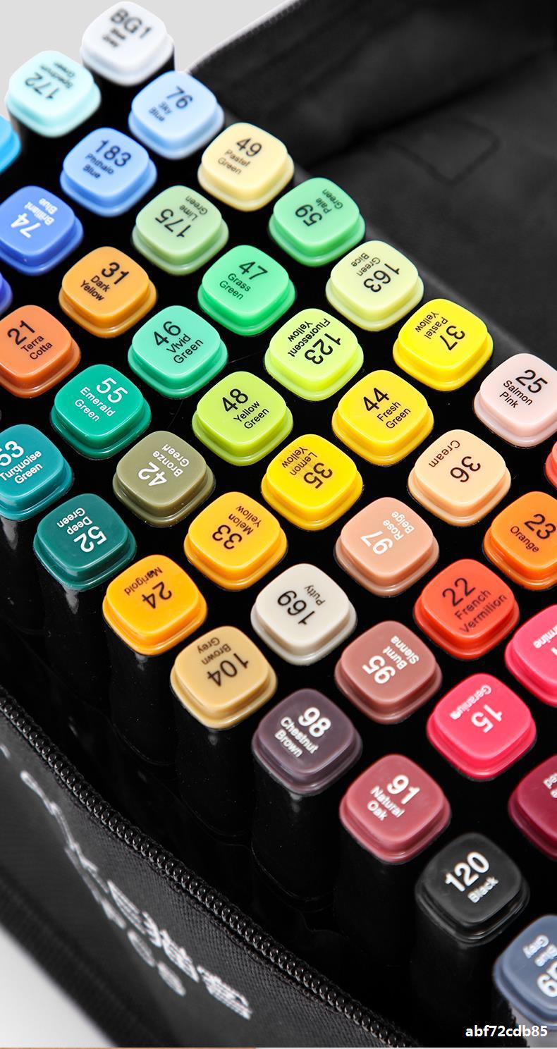 十二色水彩笔单支配色3048色黑色单只水彩画笔128学生用ins粉色小