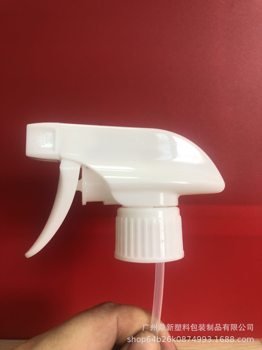 全塑喷枪喷嘴可乐瓶喷壶手扣式喷头雾化方枪喷头清洁剂酒精喷嘴