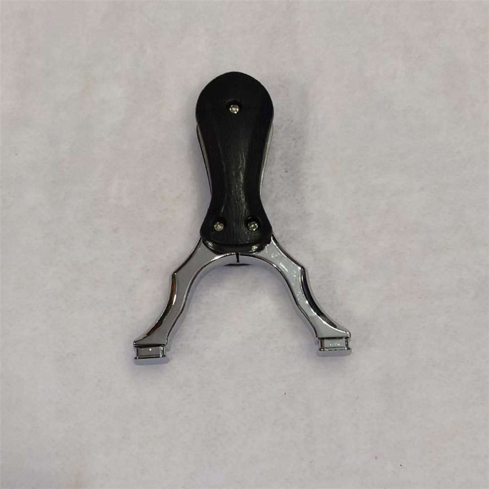 折叠卡特弹弓 小黑豹弹弓折叠扁皮弹弓 304不锈钢钛钢折叠小弹弓