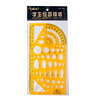 Manufactor wholesale student Draw Template function Ruler Protractor Circle Oval Geometry Painted foot Hollow Manufactor wholesale student Draw Template function Ruler Protractor Circle Oval Geometry Painted foot Hollow