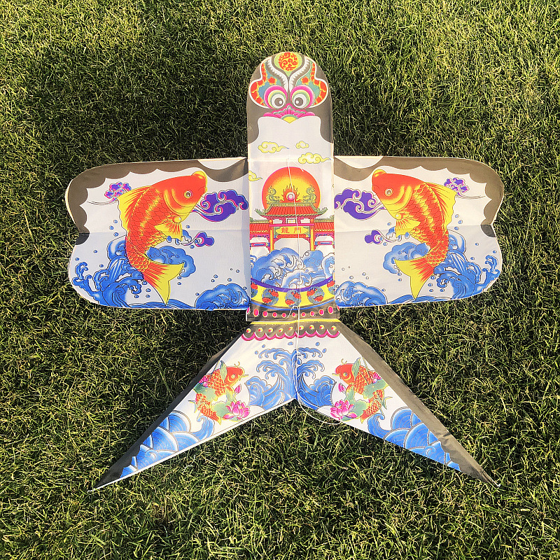 礼品潍坊传统竹子骨架风筝瘦长钻天沙燕 可用于古装摄影道具装饰