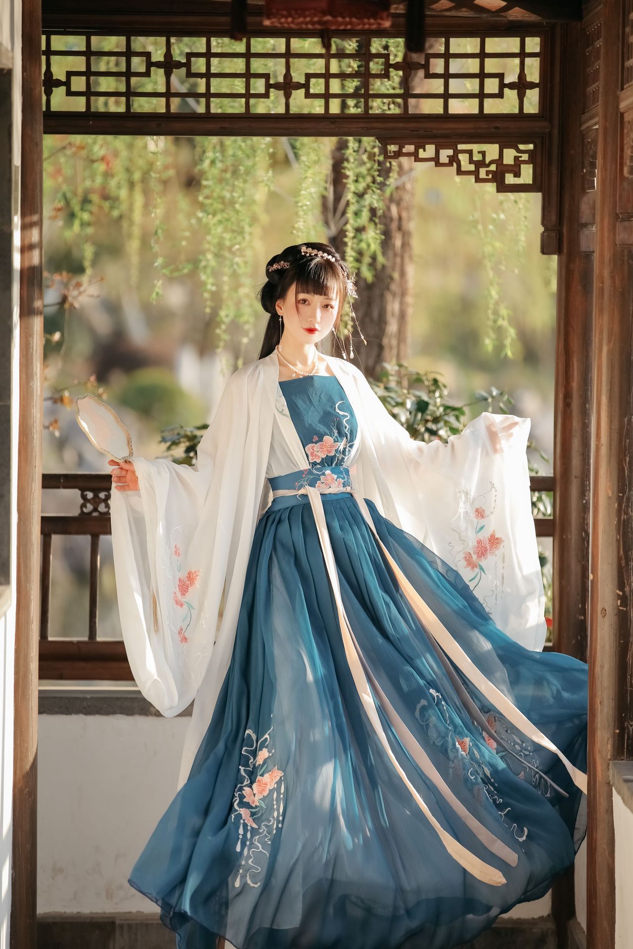 含娇汉服女学生齐腰襦裙广袖夏季仙气日常可穿6米摆汉服全套