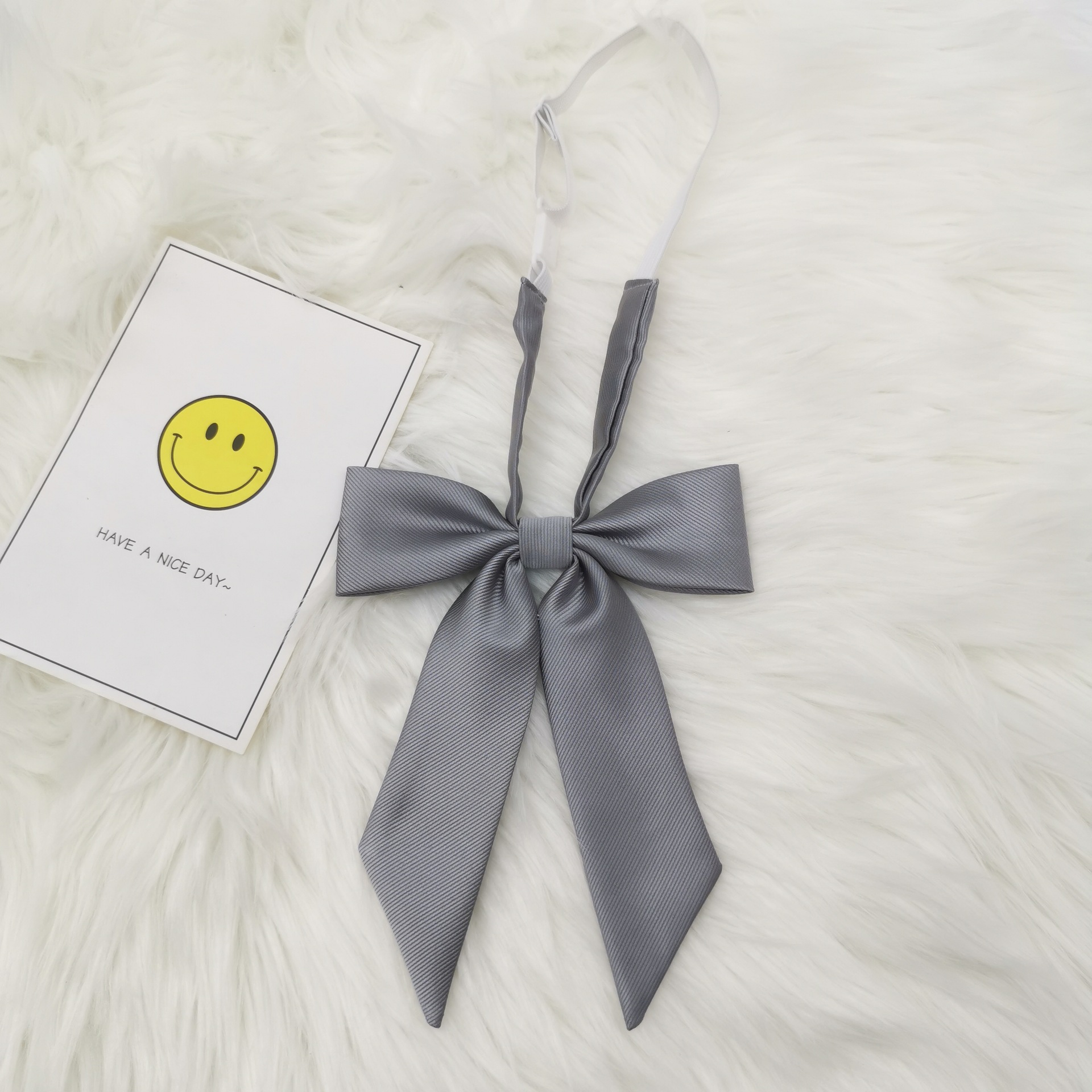 shindek原创jk领结 k长柄斜角 纯色领花女斜纹百搭制服衬衫配饰