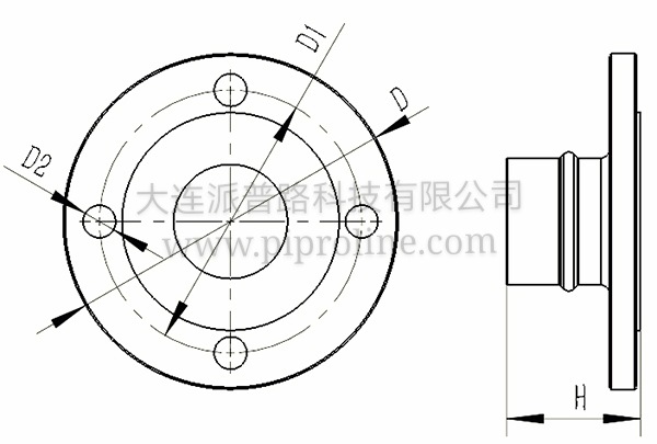 pipro铝合金超级管道法兰