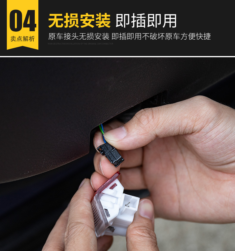 适用于20奔驰glb gla glc gle车门照地灯高清门廊灯玻璃钢投影灯