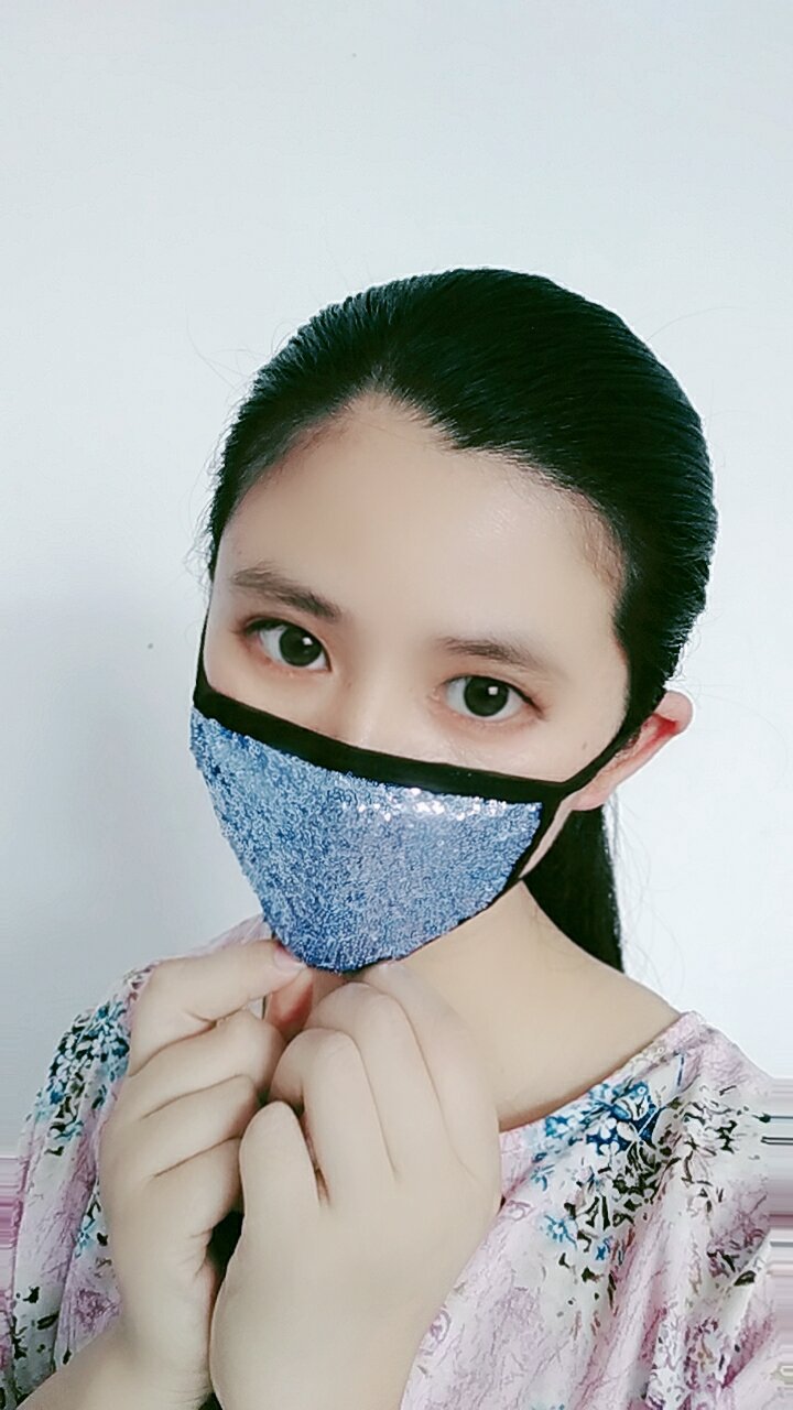 亮片纯棉口罩女防尘防晒夏季薄款透气可水洗速卖通男潮款时尚个性