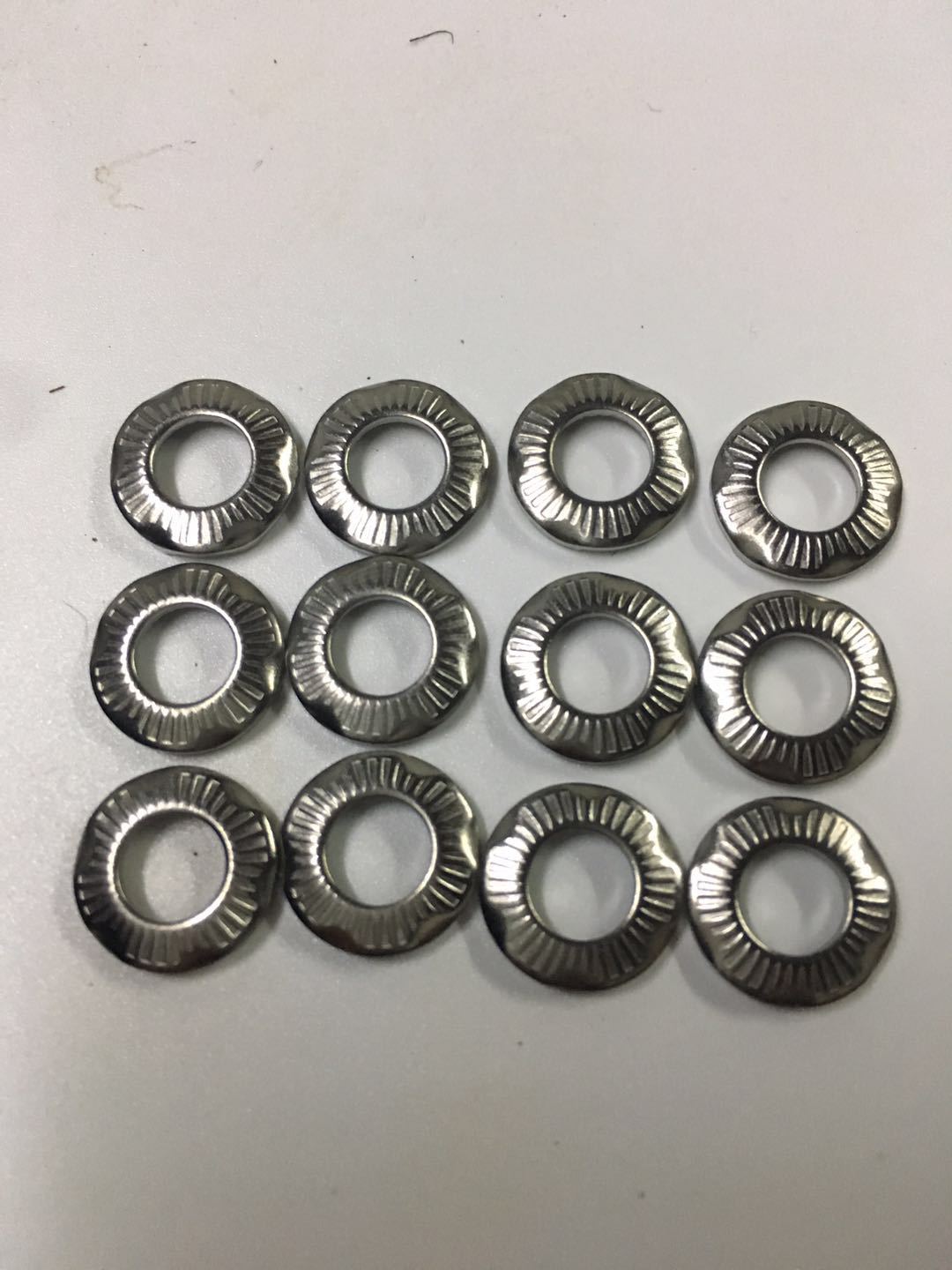 接地加工定制 多规格碗型滚花六爪垫片 厂家直供