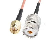 同轴射频电缆SMA公转UHF母SO239 对讲机天线延长线RG316馈线组件