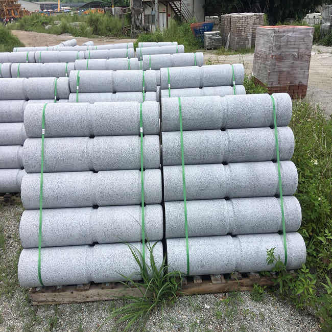 广州仿花岗岩车阻石 人行道挡车柱 车止石厂家 多规格 质量好