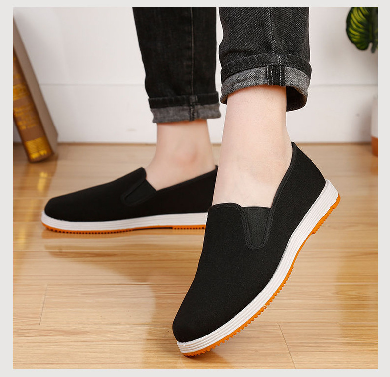 老北京布鞋男单春秋夏季休闲工作解放劳保开车鞋子男鞋一脚蹬