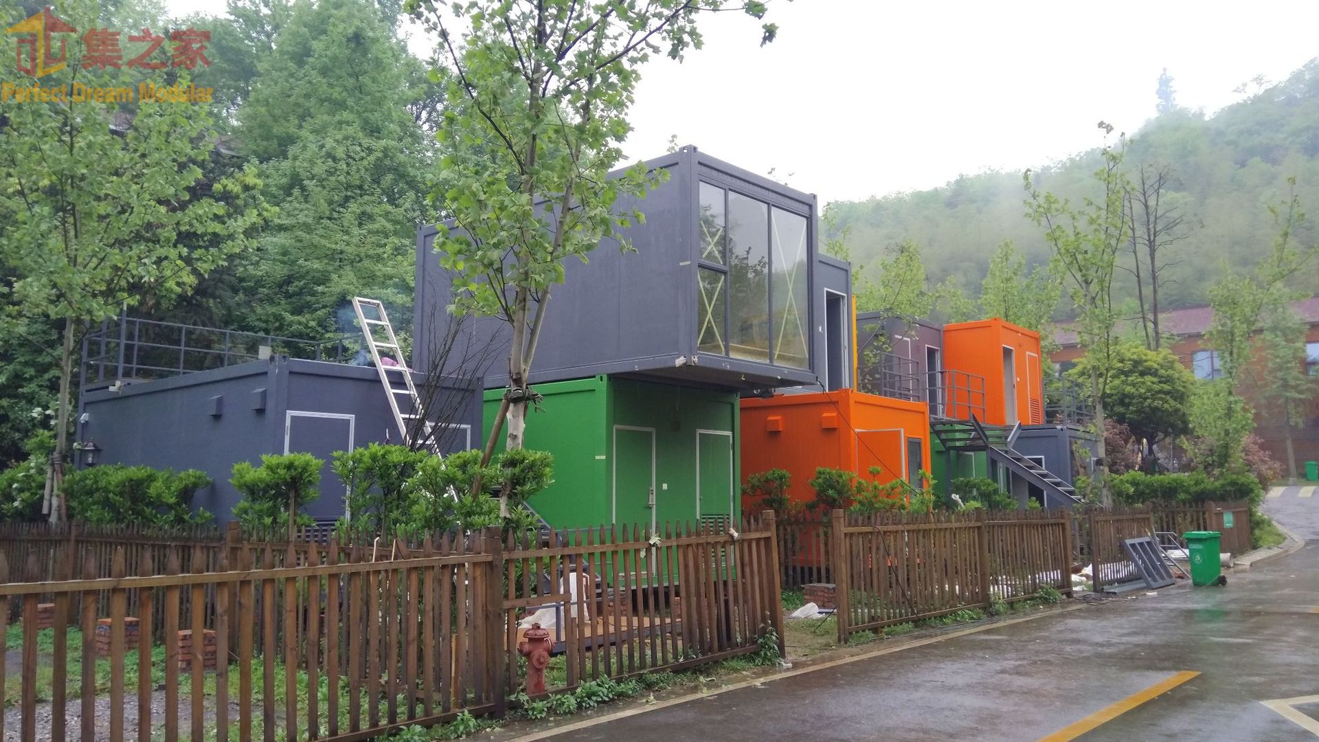 湖南营地,集装箱房屋客房酒店,营地民宿