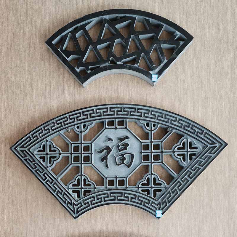 定制石雕镂空窗花浮雕青石仿古石窗壁画中式福字别墅庭院装饰窗棂