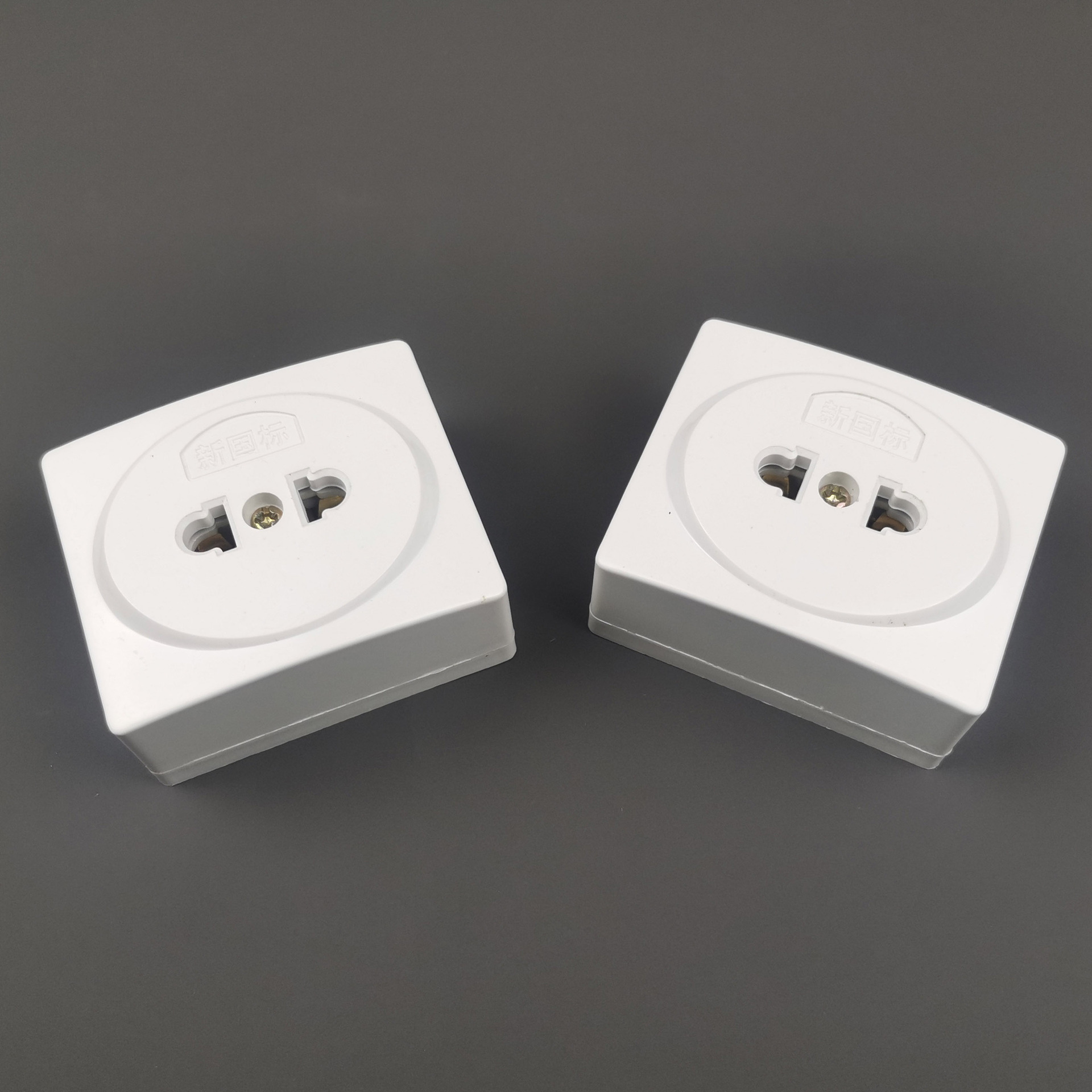 高质量墙壁两孔插座电箱专用二孔插座16a暗箱插座家