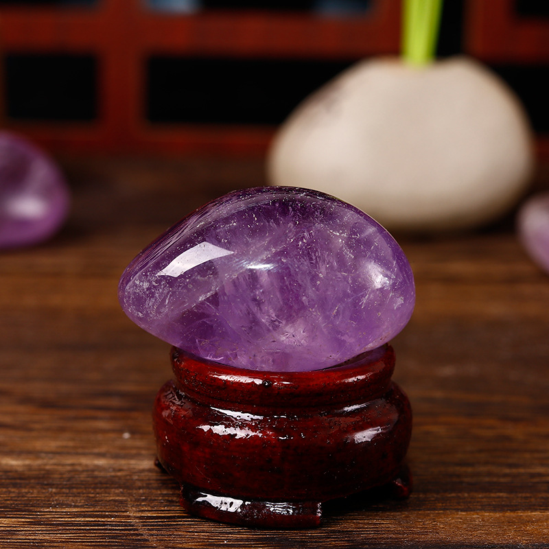紫水晶原石 水晶摆件 紫晶抛光石 香薰石水晶工艺品摆件