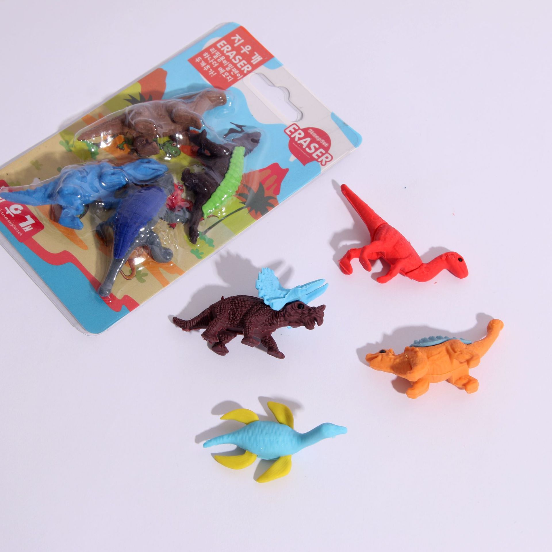 文具礼品3d卡通恐龙橡皮擦日本款式橡皮学生奖品恐龙橡皮擦批发
