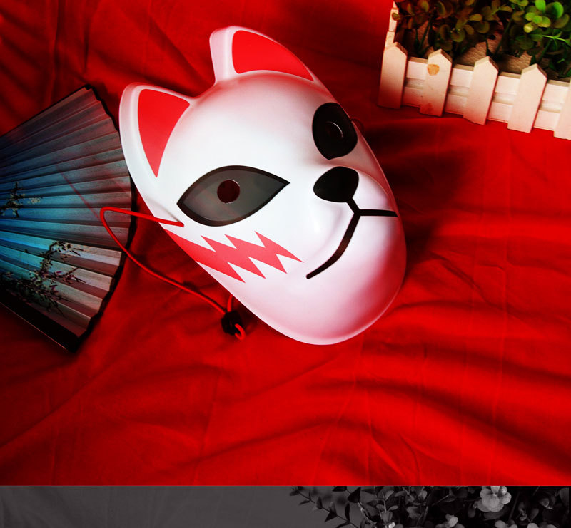 动漫日本鬼灭之刃灶门炭治郎锖兔真菰蝴蝶面具万圣节狐狸面具