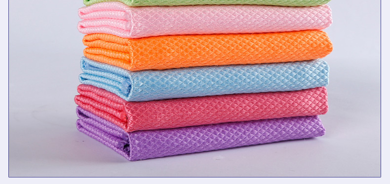 鱼鳞布超细纤维抹布擦玻璃擦车打杯布厂家直供批发不易掉毛无水痕