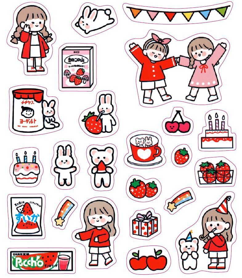 可爱胶带手账手机装饰小贴画 emoji贴纸 表情贴手帐手账日记diy