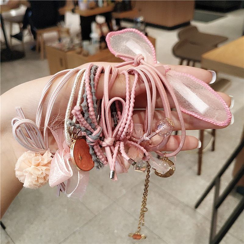 套装新款星空头绳小清新森女系少女心发圈皮筋星辰发绳日韩国头饰