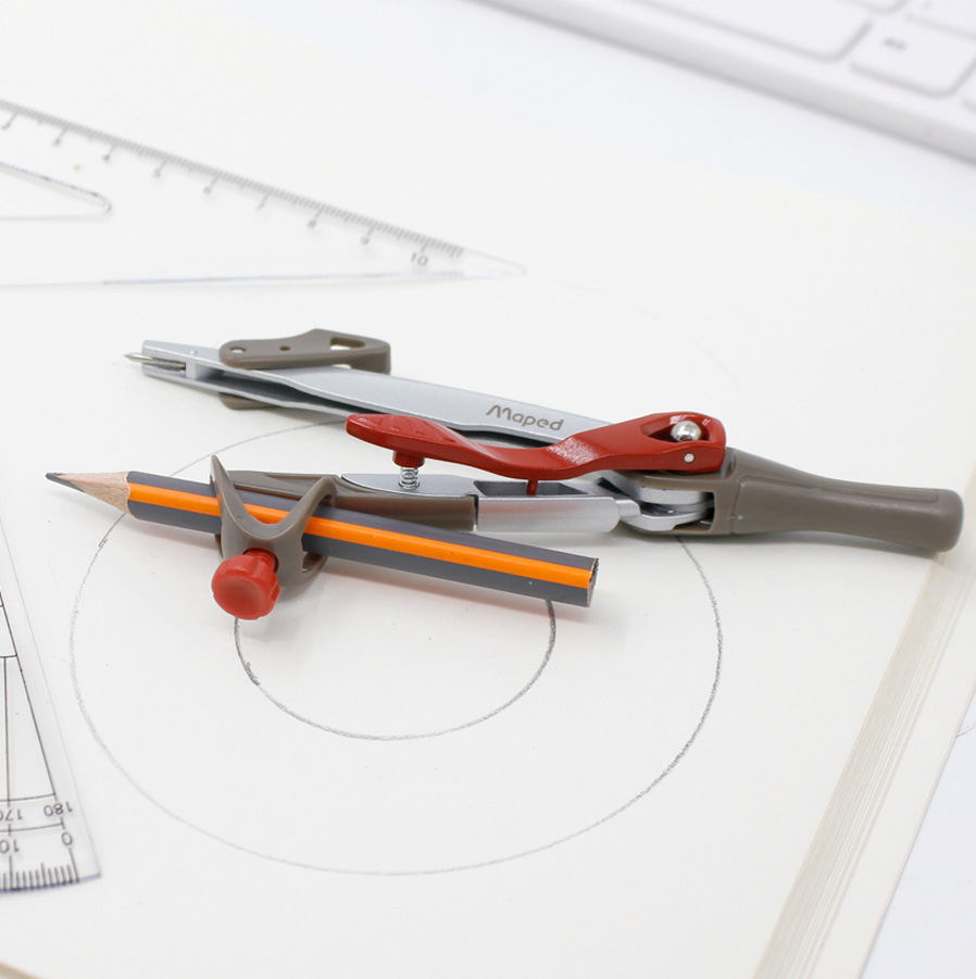 马培德金属圆规学生用考试制图初中生多功能专业机械绘图