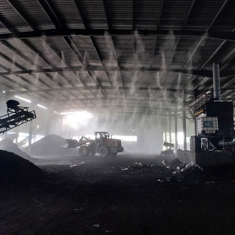 工厂车间自动上水围挡喷淋 料场喷淋强劲动力 工地塔吊防尘喷雾