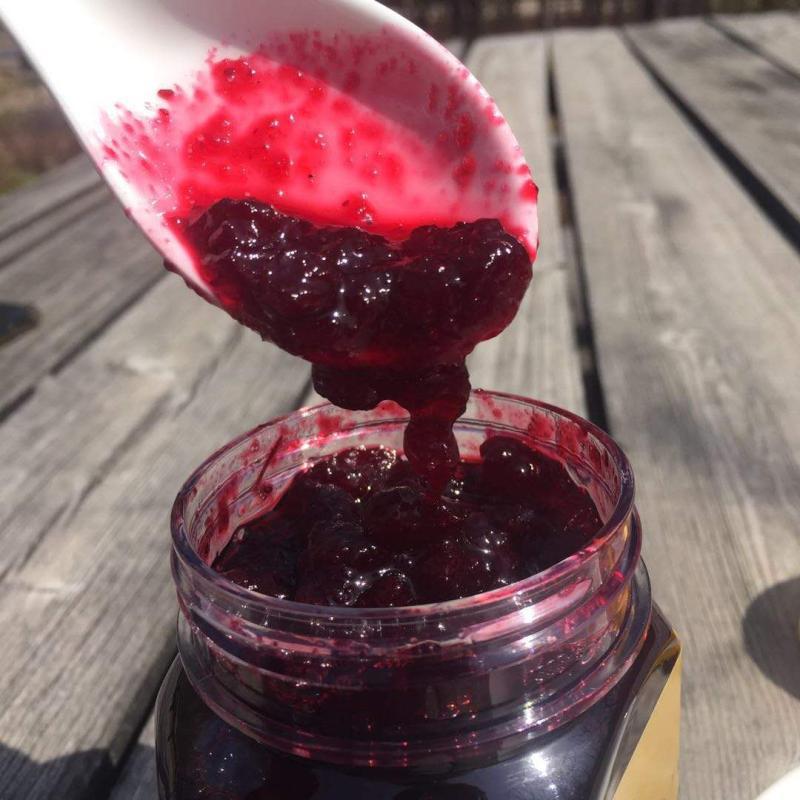 新货大兴安岭蔓越莓果酱熬制红豆早餐伴侣500克真货