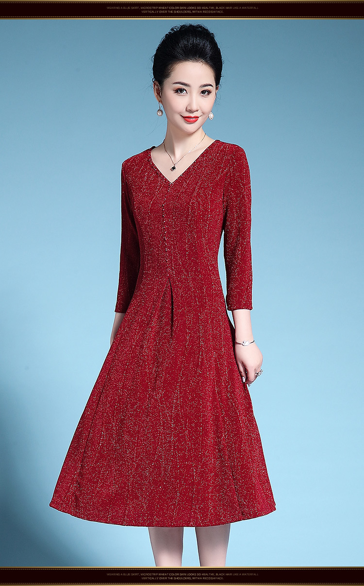 婚礼妈妈礼服40-50岁中老年女装喜婆婆婚宴装连衣裙高贵2020秋装