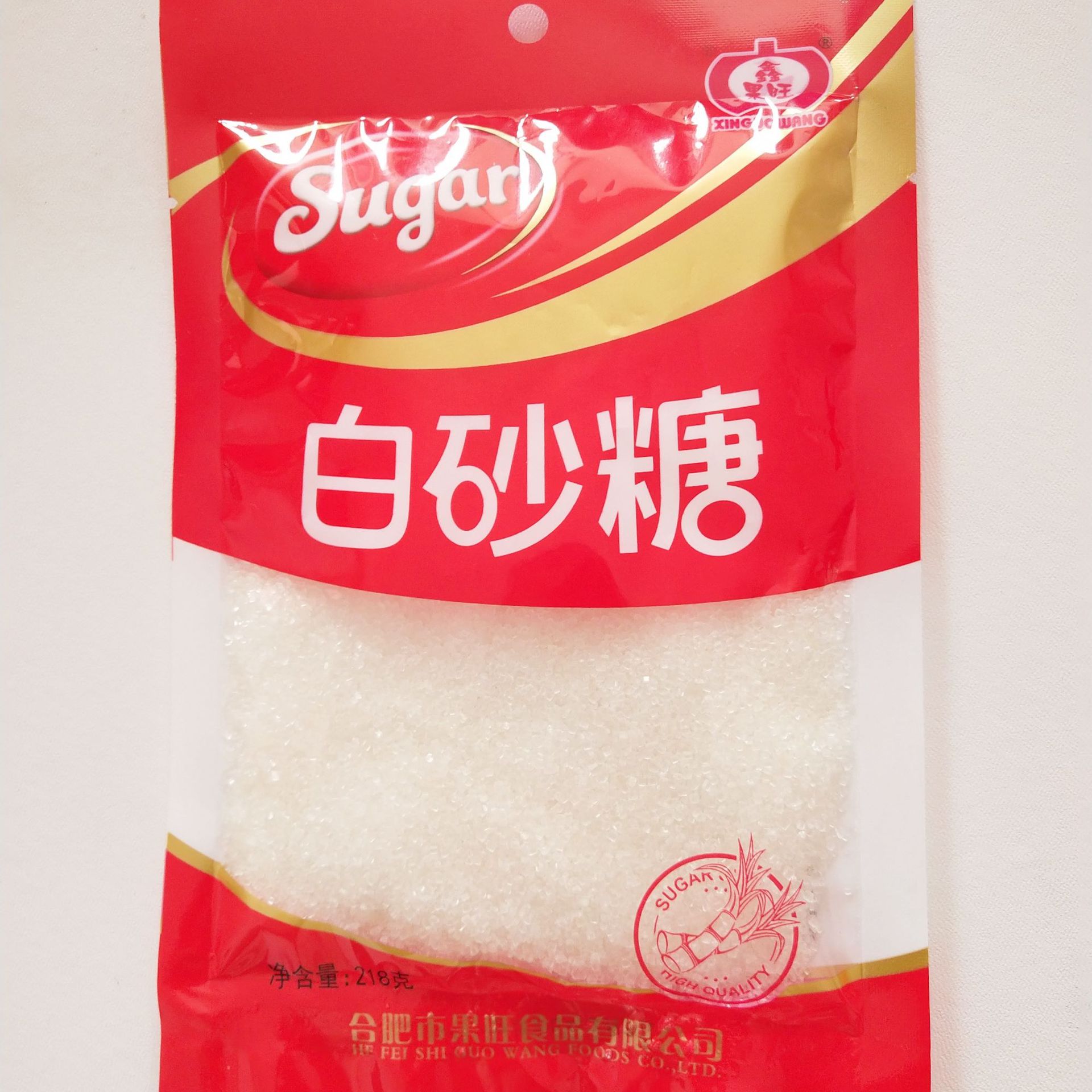厂家批发袋装白砂糖家用烘焙烹饪调味品白糖食用甘蔗糖218克