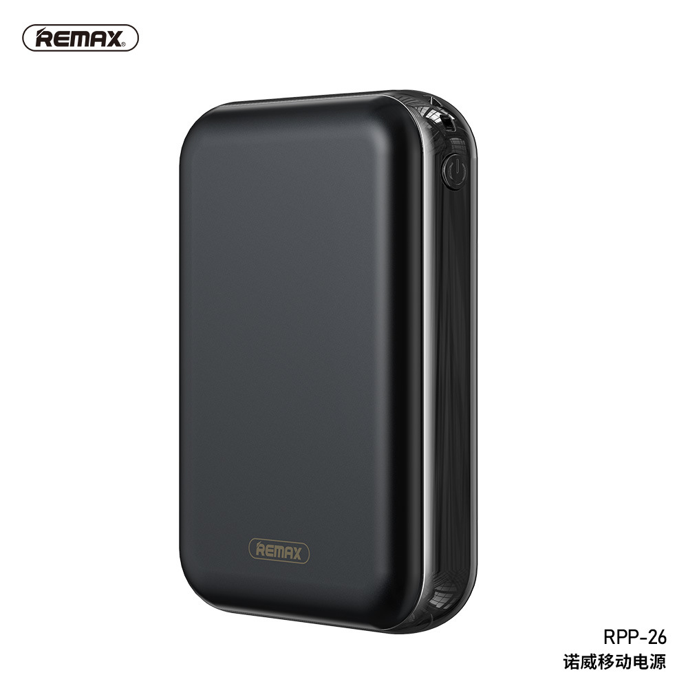 remax/睿量诺威10000毫安迷你大容量便携数显快充移动电源rpp-26