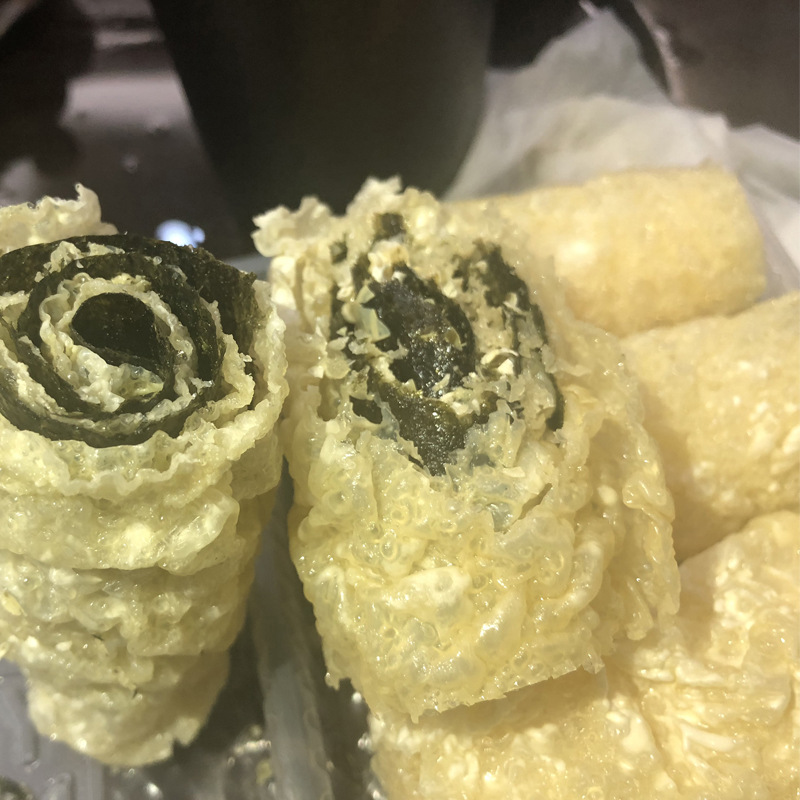坤宴厂家直供海苔香铃卷 豆皮腐竹火锅食材麻辣烫响铃卷