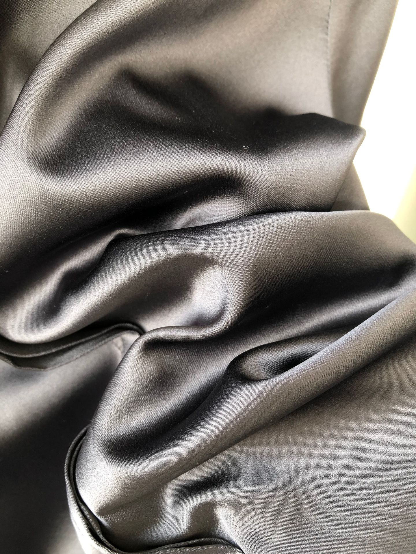 蒿吉轻奢真丝缎衬衫 奢华重磅砂洗真丝素绉缎长袖衬衫