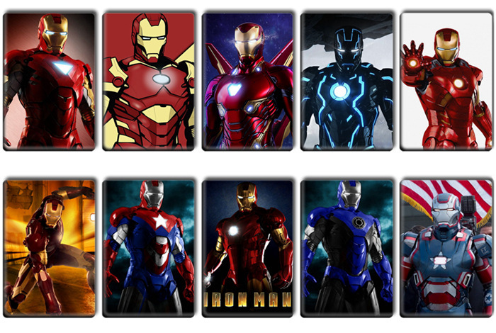 跨境货源漫威复仇者联盟1234钢铁侠卡贴饭卡公交卡水晶卡贴贴纸
