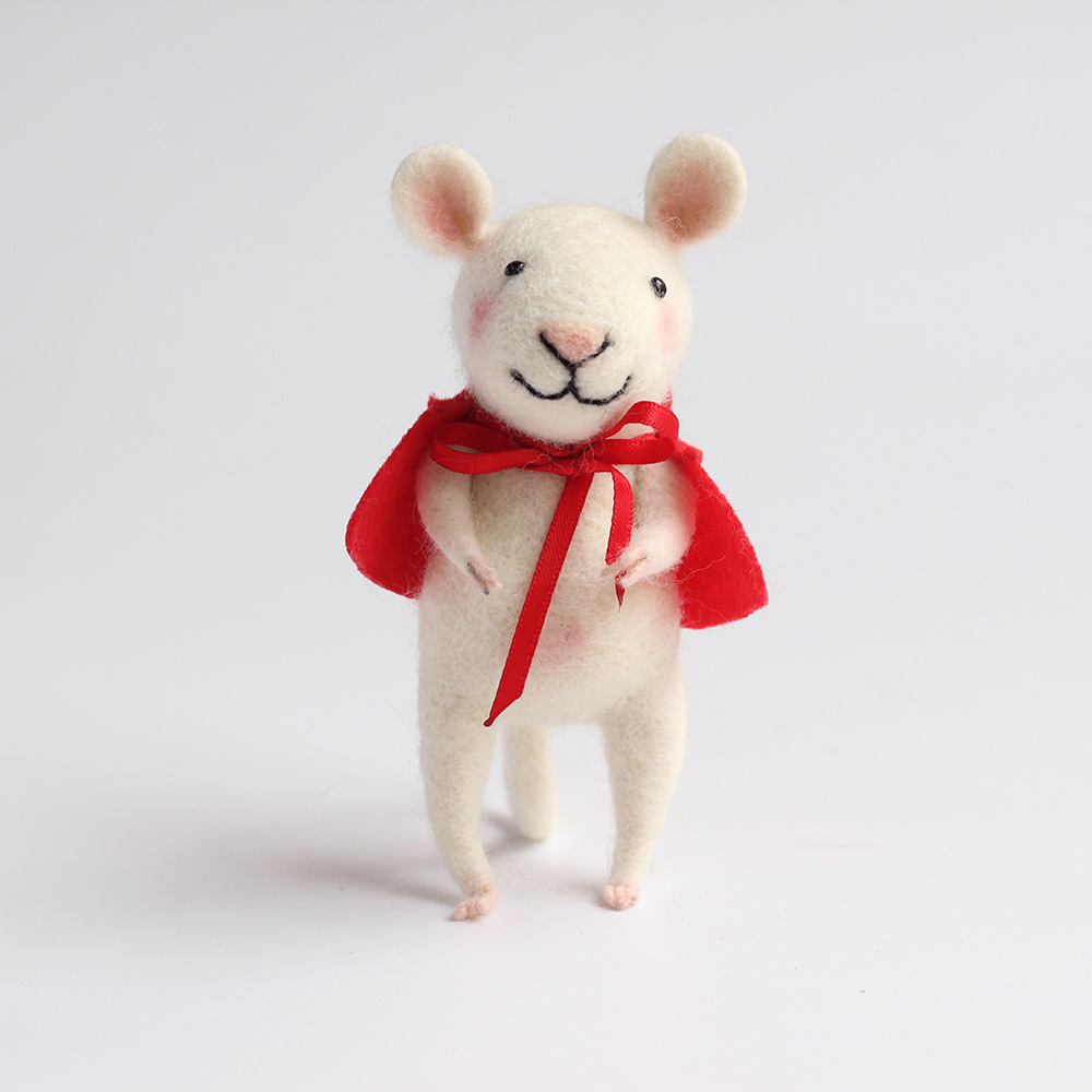 鼠年吉祥物羊毛毡戳戳乐diy材料包自己制作热卖手工玩具