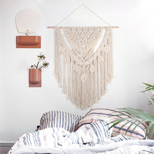 新款创意家居装饰大尺寸挂毯手工编织简约现代客厅卧室壁毯北欧风