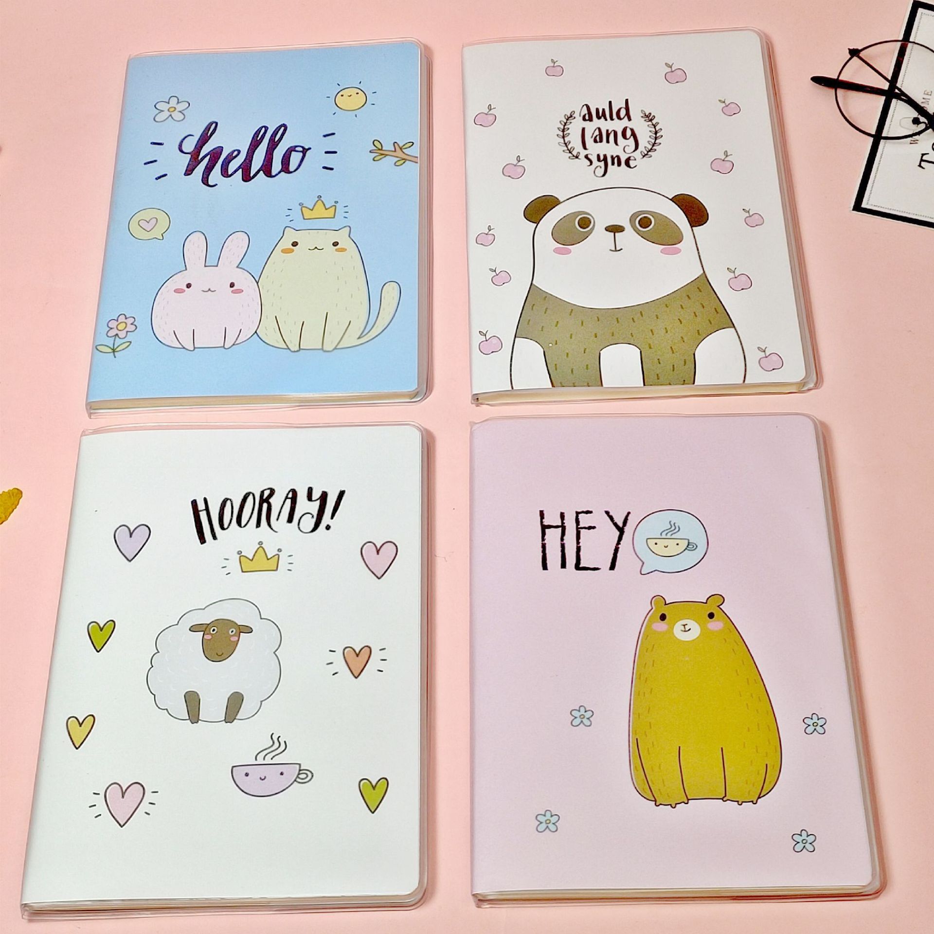 文具用品开学季学生笔记本32k胶套本卡通日记本a5办公记事本批发