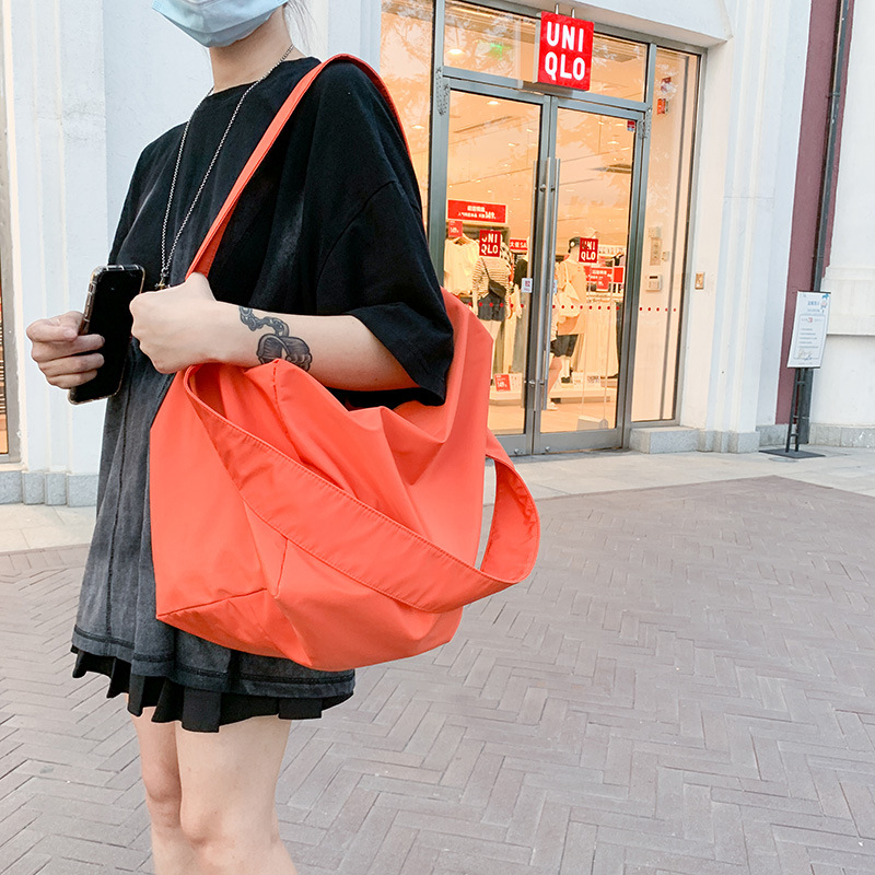 Nylon Bag Japanese and Korean Style Artistic Style Schoolgirl Shoulder Bag Trendy Casual Class Bag Messenger Bag