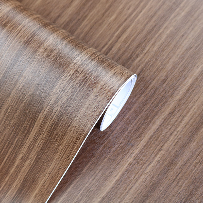 加厚木纹家具翻新贴纸酒店工程墙纸特厚韩版导气槽底纸自粘木纹纸