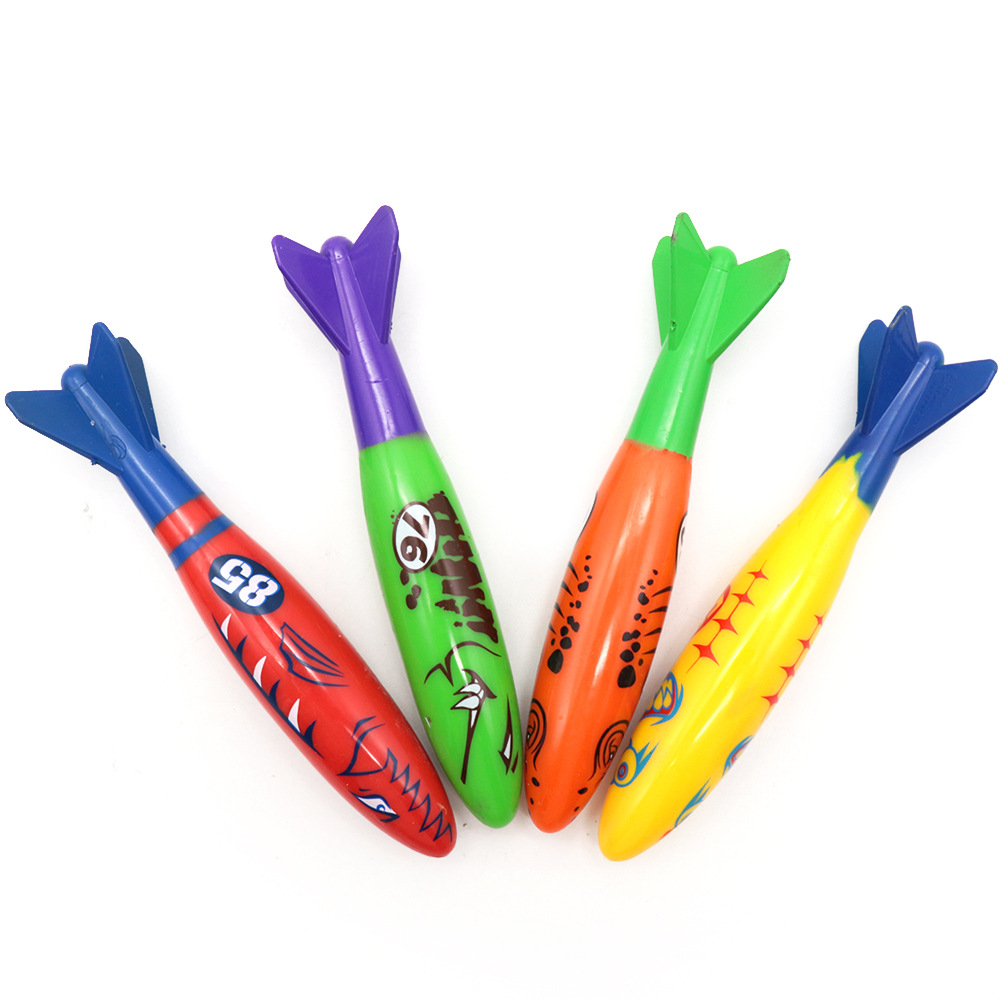 跨境热卖潜水鱼雷戏水玩具 儿童游泳池训练潜水鱼雷潜水环潜水棒