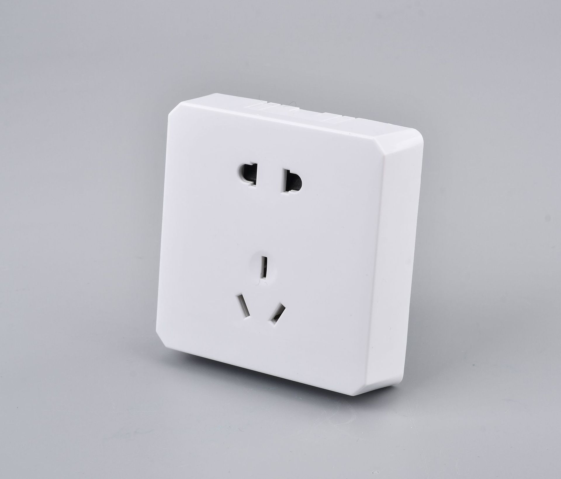 工程86型明装开关插座白色一开五孔双控插座明线五孔10孔15孔批发